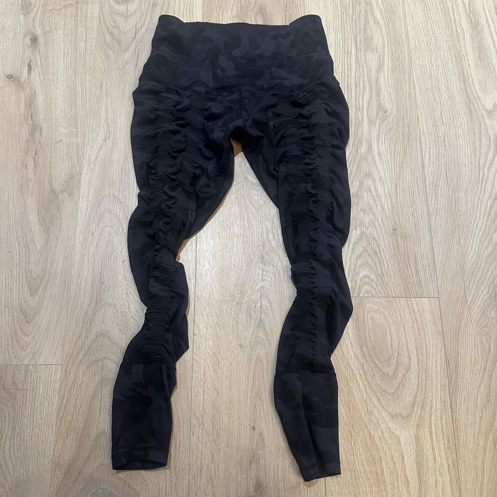 Sweetflexx Resistance Band Leggings Women's 8 black‎ Camo Workout